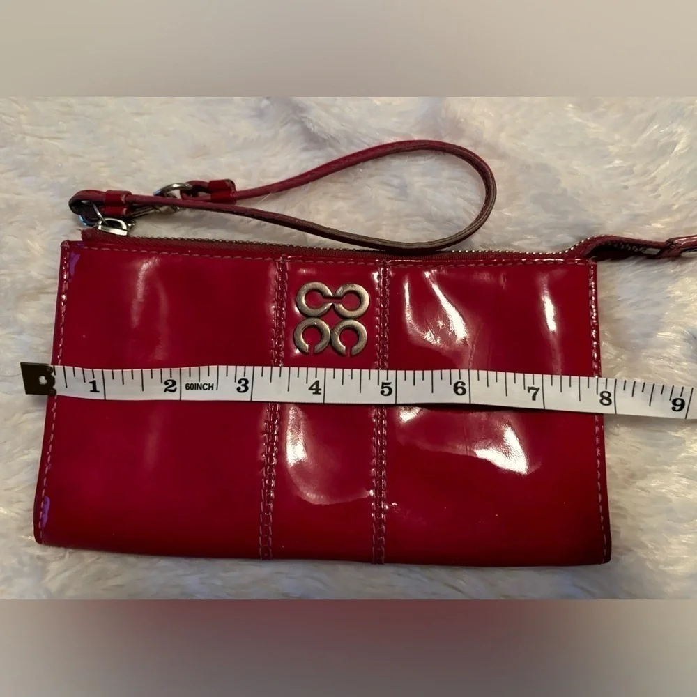 Red wristlet wallet